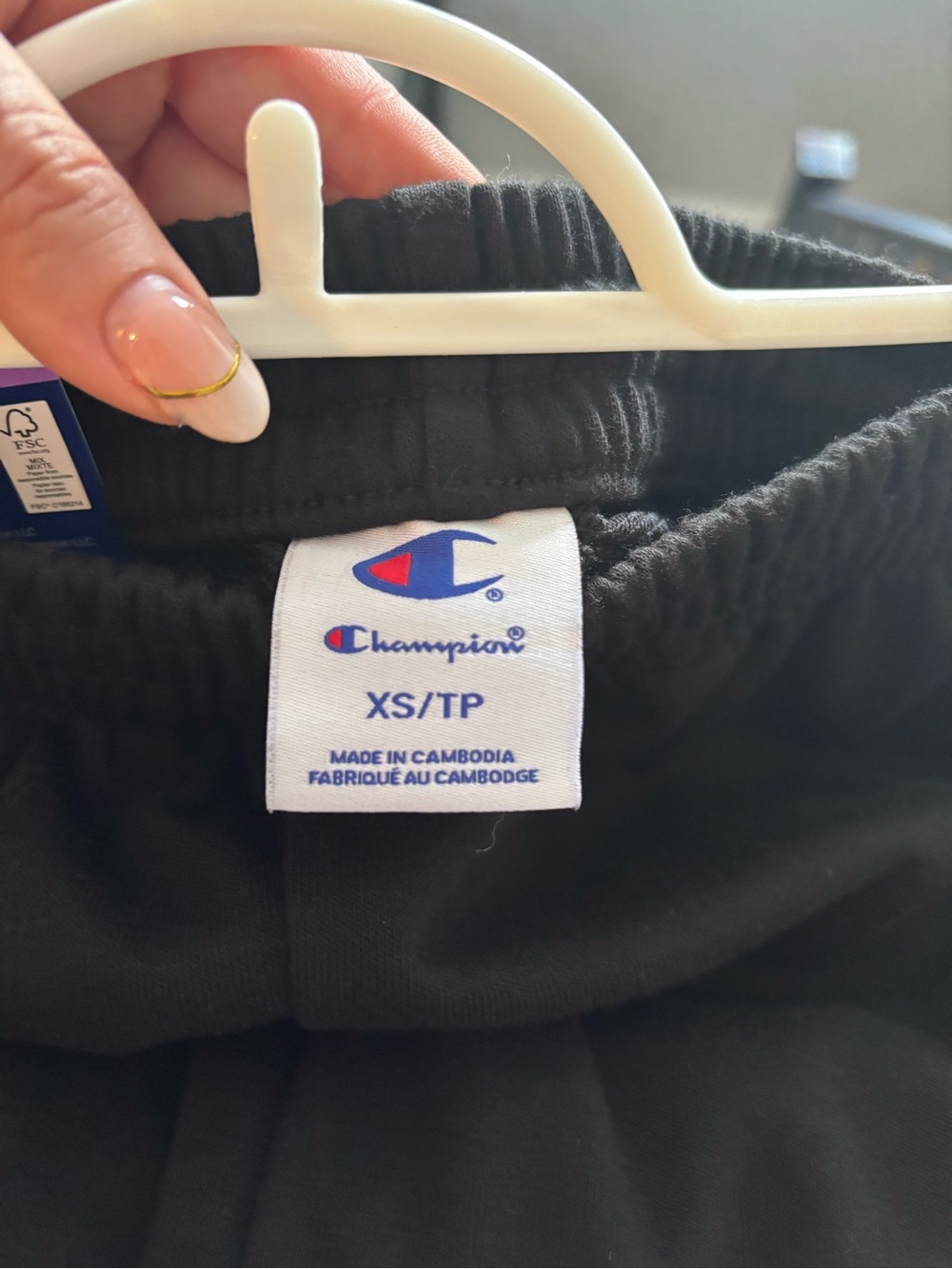 Champion Ladies Black Logo Sweatpants - Picture 6 of 6